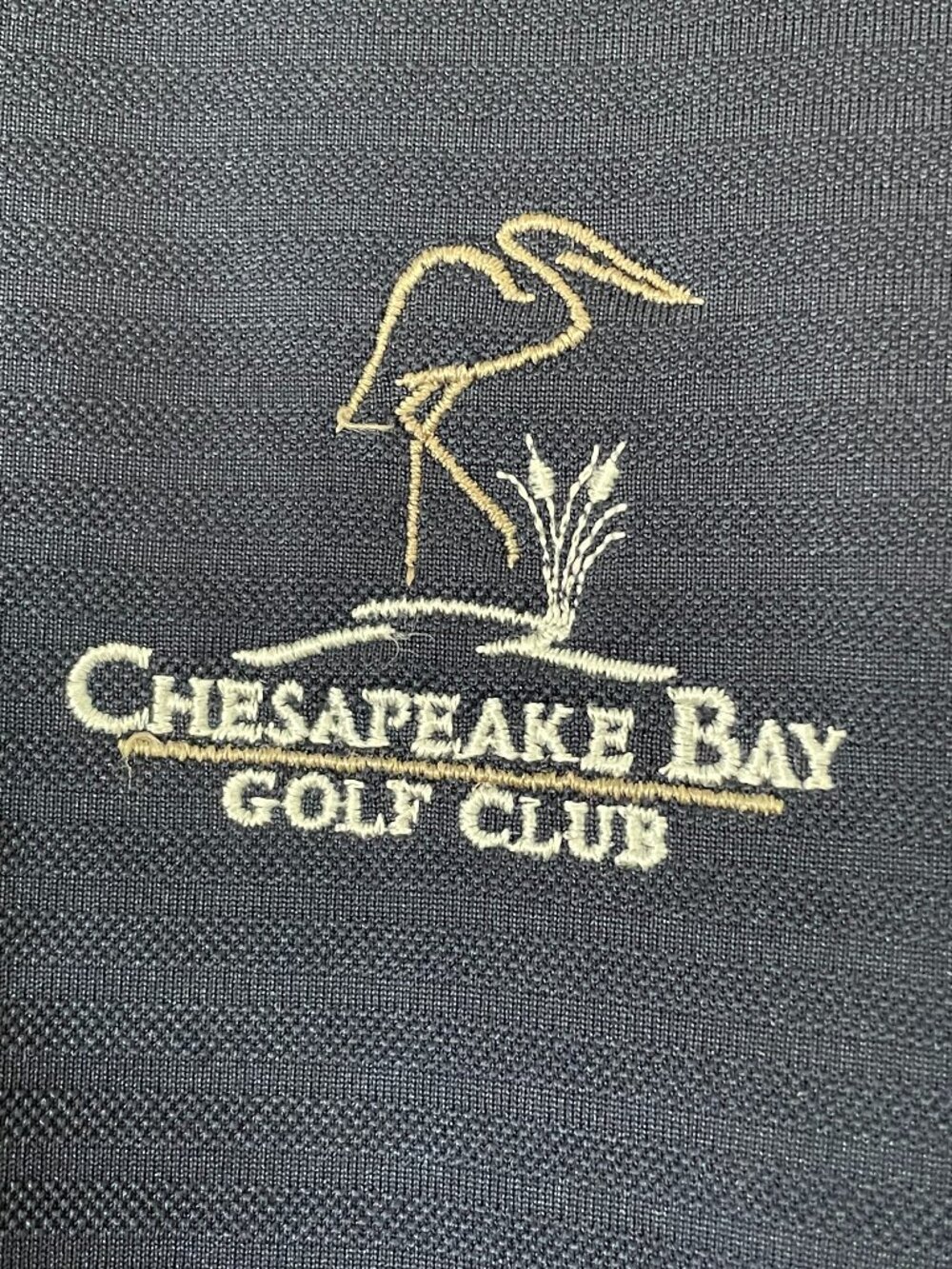 Chesapeake Bay Golf Club Men’s Navy Golf Polo Polyester Size XL